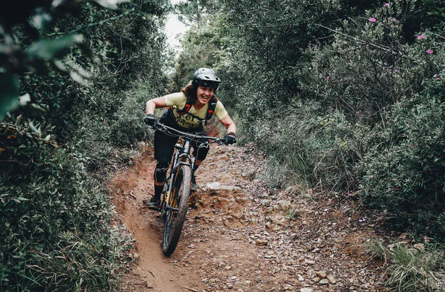 Mountain biker sui sentieri di Finale Ligure